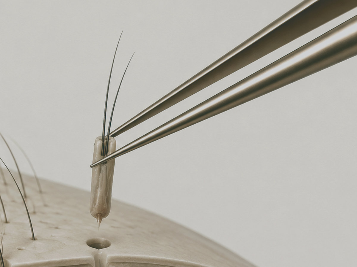 Protecting hair grafts from damage for better results with the KEEP technique
